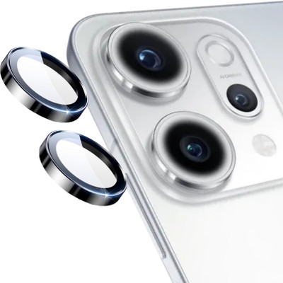 MOBCART Back Camera Lens Glass Protector, Camera Lens Ring Guard Protector for Oppo Reno 14 5G – 9H Tempered Glass, HD Clarity, Scratch-Resistant, Black Ring(Pack of: 2)