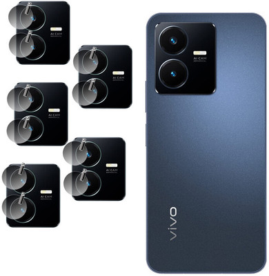 DAFFIN Back Camera Lens Glass Protector for Vivo Y22(Pack of: 5)