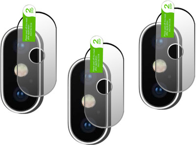 DAFFIN Back Camera Lens Glass Protector for iphone x(Pack of: 3)