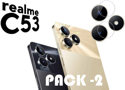 FINCH Back Camera Lens Glass Protector for REALME C53 SERIES(Pack of: 2)