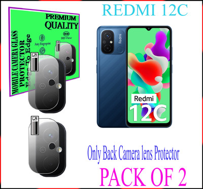 DAFFIN Back Camera Lens Glass Protector for Redmi 12C(Pack of: 2)