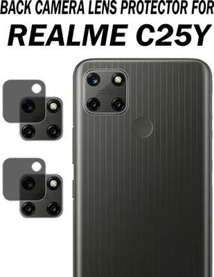 ejzatex Back Camera Lens Glass Protector for REALME C25Y(Pack of: 2)