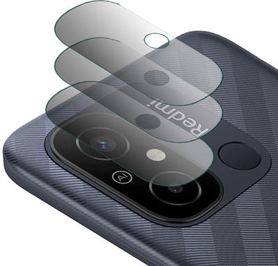 DOUMOF Back Camera Lens Glass Protector for Redmi 12C BACK CAMERA(Pack of: 3)