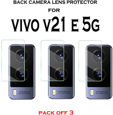 HIRDESH Back Camera Lens Glass Protector for VIVO V21E 5G(Pack of: 3)