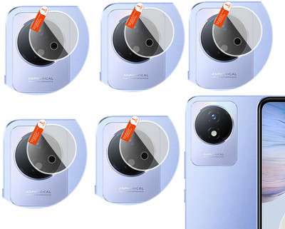 Hideous Back Camera Lens Glass Protector for vivo Y11 (2023)(Pack of: 5)