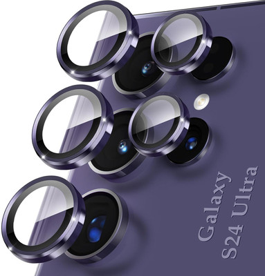 CASELIA Back Camera Lens Ring Guard Protector for Samsung Galaxy S24 Ultra 5G, Samsung S24 Ultra 5G, Purple Camera Ring(Pack of: 1)