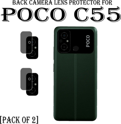 EJZATI Back Camera Lens Glass Protector for POCO C55(Pack of: 2)