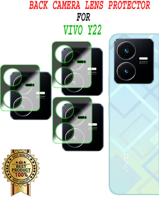 EJZATEX Back Camera Lens Glass Protector for VIVO Y22(Pack of: 3)