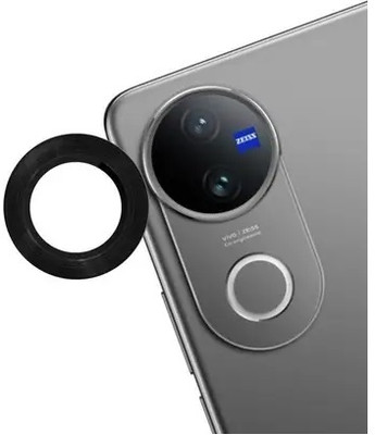 RUNEECH Back Camera Lens Glass Protector, Camera Lens Ring Guard Protector for Vivo V50 5G, Vivo V50 5G Edge to Edge Black Camera Ring(Pack of: 1)
