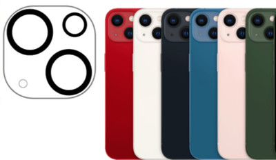 AEkert Camera Lens Protector for iPhone 13 Mini(Pack of 1)