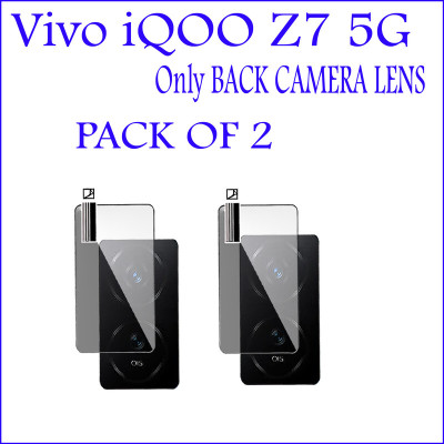 DAFFIN Back Camera Lens Glass Protector for iQOO Z7 5G(Pack of: 2)