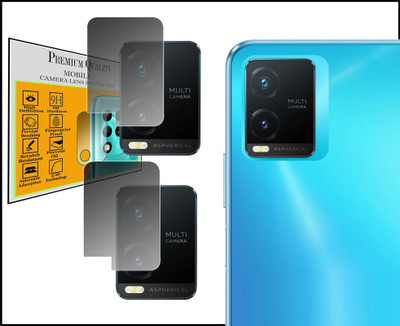 DAFFIN Back Camera Lens Glass Protector for Vivo T1X(Pack of: 2)
