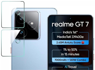FINCH Back Camera Lens Glass Protector for Realme Gt 7, Gt7, Realme Gt 7, Gt 7 Realme(Pack of: 2)