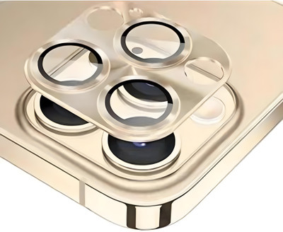 MagicalTech Back Camera Lens Glass Protector for iPhone 13 Pro /iPhone 13 Pro Max Gold Metal Cap Camera Ring Lens Protector(Pack of: 1)