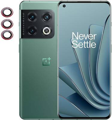 Maxboost Back Camera Lens Glass Protector for Oneplus 10 Pro Full Coverage Metal Camera Lens Ring Protector (Red)(Pack of: 1)