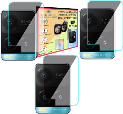 HIDEOUS Back Camera Lens Glass Protector for VivoT1X,Y33S,Y33T,Y21,Y21E,Y33G,Y21A,Y21G,Y21T(Pack of: 3)