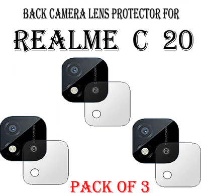 ejzatex Back Camera Lens Glass Protector for REALME C20(Pack of: 3)