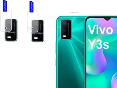 LIGHTWINGS Back Camera Lens Glass Protector for Vivo Y3s (2021)(Pack of: 2)