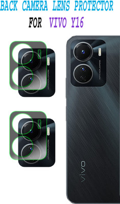 ejzatex Back Camera Lens Glass Protector for VIVO Y16(Pack of: 2)