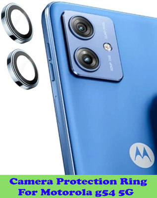 KREZEE Back Camera Lens Ring Guard Protector for Motorola g54 5G [Metal Alloy Camera Ring with 9H Glass] Set of 1(Pack of: 2)