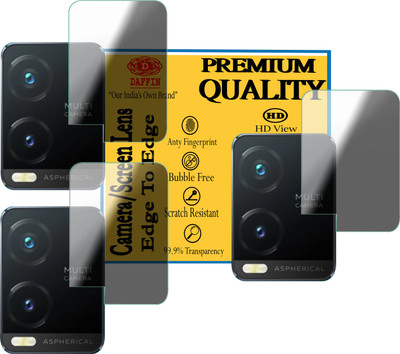 DAFFIN Back Camera Lens Glass Protector for Vivo T1X,Y33S,Y33T,Y21,Y21E,Y33G,Y21A,Y21G,Y21T(Pack of: 3)