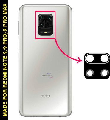 CELLO TECH Back Camera Lens Glass Protector for MI REDMI NOTE 9, MI REDMI NOTE 9 PRO, MI REDMI NOTE 9 PRO MAX(Pack of: 1)