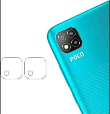 LIGHTWINGS Back Camera Lens Glass Protector for Back Camera Lens POCO C3 (Pack of 2)(Pack of: 2)