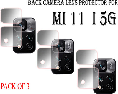 ejzatex Back Camera Lens Glass Protector for Mi 11i 5G(Pack of: 3)