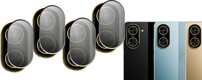 DAFFIN Back Camera Lens Glass Protector for POCO C71(Pack of: 4)