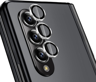 VOSKI Back Camera Lens Ring Guard Protector for Samsung Galaxy Z Fold 4 Anti Scratch HD Tempered Glass Camera Protector Ring(Pack of: 1)