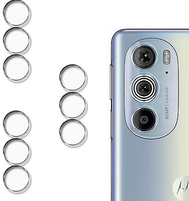 tombik Back Camera Lens Glass Protector for CACA-Motorola Edge 30 Pro LENS PACK-3(Pack of: 3)