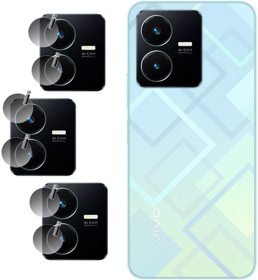 DAFFIN Back Camera Lens Glass Protector for Vivo Y22(Pack of: 3)
