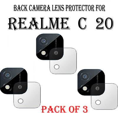 ejzatex Back Camera Lens Glass Protector for REALME C20(Pack of: 3)