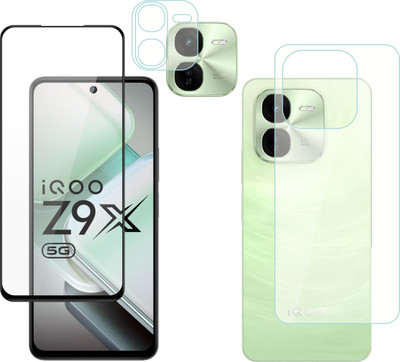 Vatsin Front & Back Camera Lens Glass Protector for iQOO Z9X 5G, Front and Back Tempered Glass for iQOO Z9X 5G(Pack of: 3)