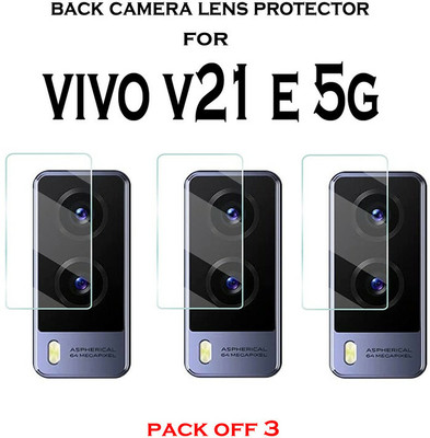 HIRDESH Back Camera Lens Glass Protector for VIVO V21E 5G(Pack of: 3)