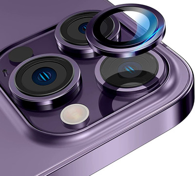A3sprime Back Camera Lens Glass Protector for Apple iPhone 14 Pro, 14 Pro Max, (Color - Purple)(Pack of: 3)