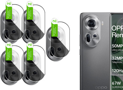 DAFFIN Back Camera Lens Glass Protector for OPPO Reno 11 5G(Pack of: 5)