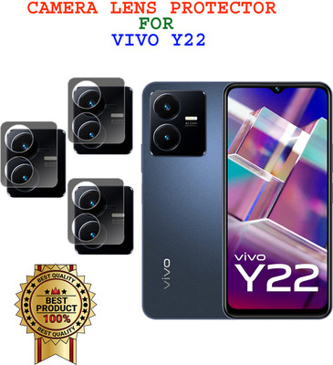 EJZATI Back Camera Lens Glass Protector for VIVO Y22(Pack of: 3)