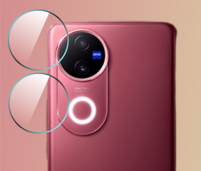 SHAKU Back Camera Lens Glass Protector for Vivo V50 5G With 9H Hardness, Anti-Shock, Air Bubble Free, Ultra HD(Pack of: 2)