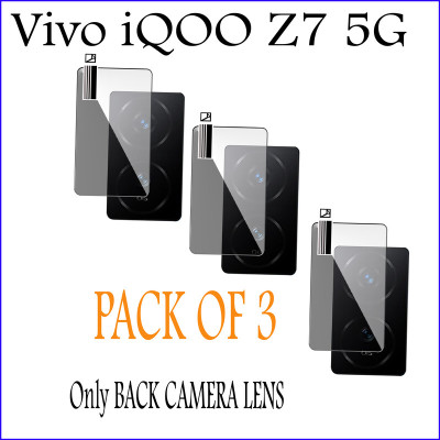 EZGER Back Camera Lens Glass Protector for iQOO Z7 5G(Pack of: 3)