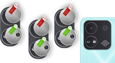 DAFFIN Back Camera Lens Glass Protector for itel A04(Pack of: 3)