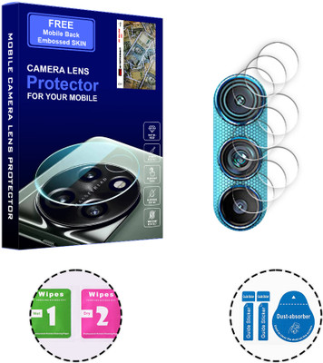 ARBAN Back Camera Lens Glass Protector for Motorola Edge 30 5G (FREE 1 MOBILE EMBOSSED SKIN) CAMERA LENS PROTECTOR(Pack of: 3)