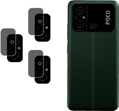 EJZATI Back Camera Lens Glass Protector for POCO C55(Pack of: 3)