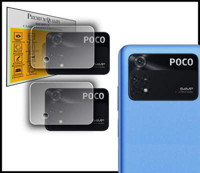 Ychroze Back Camera Lens Glass Protector for POCO M4 Pro(Pack of: 2)