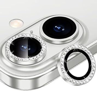 Cyfty Back Camera Lens Ring Guard Protector for iPhone 16 –Easy Install-SILVER(Pack of: 1)
