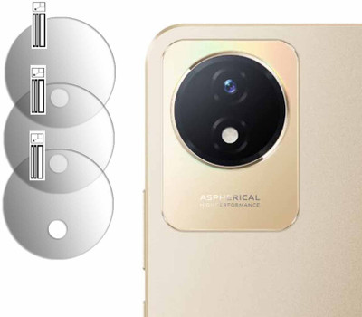 SCREENPROTECTOR Back Camera Lens Glass Protector for Vivo Y02t CAMERA(Pack of: 3)