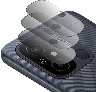 DOUMOF Back Camera Lens Glass Protector for Redmi 12C BACK CAMERA(Pack of: 3)