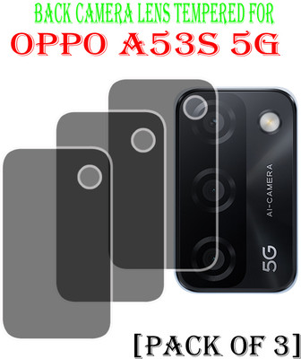 HIRDESH Back Camera Lens Glass Protector for Oppo A53s 5G(Pack of: 3)
