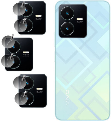 DAFFIN Back Camera Lens Glass Protector for Vivo Y22(Pack of: 3)