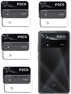 LIGHTWINGS Back Camera Lens Glass Protector for Xiaomi Poco X4 Pro 5G(Pack of: 4)